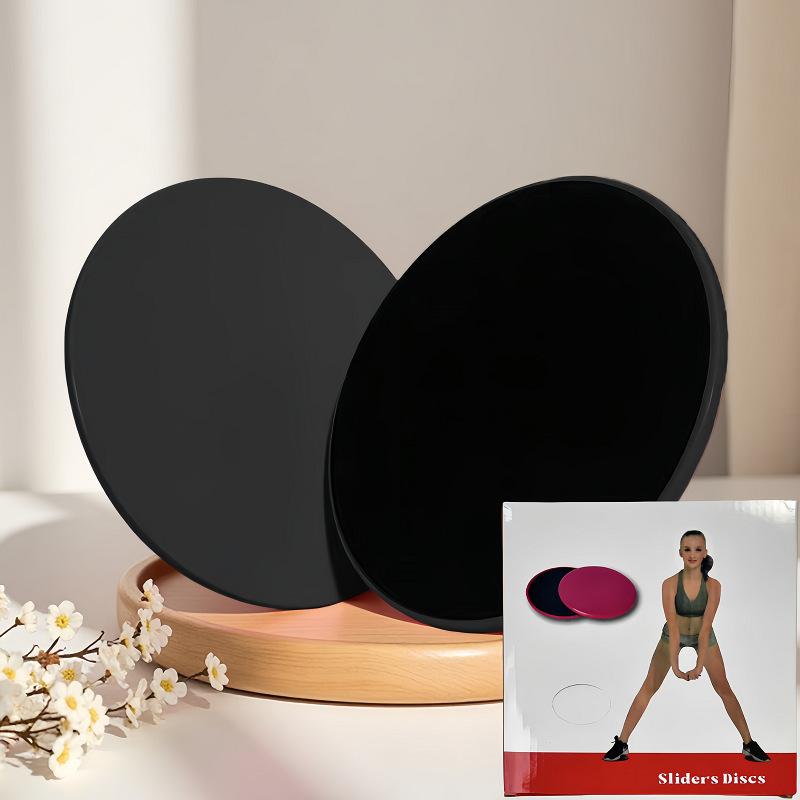 2pcs Pilates Slide Discs Yoga Abs Fitness Foot Mat Sled Waist Trainer Slide Board for Hip Lifting and Core Strength Training