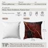 1pcs Wine Red Marble Pillowcase Square Bedroom Cushion Covers Zipper Living Soft Home Comfortable Decor 45x45cm