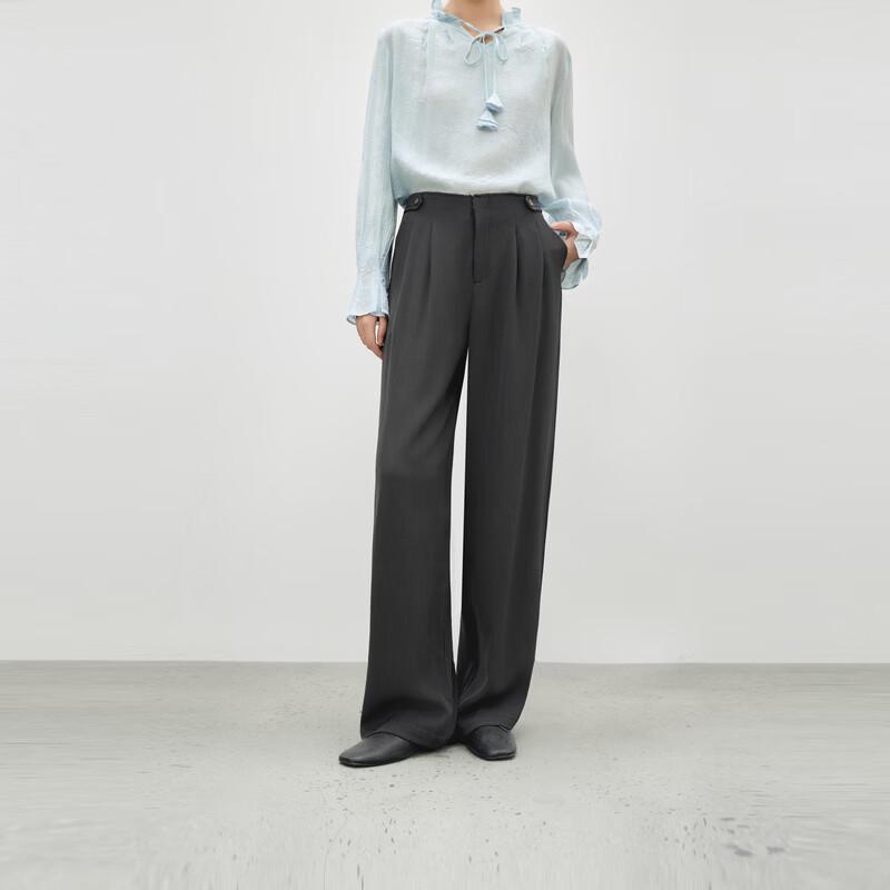 Women's High-Waist Straight-Leg Suit Pants
