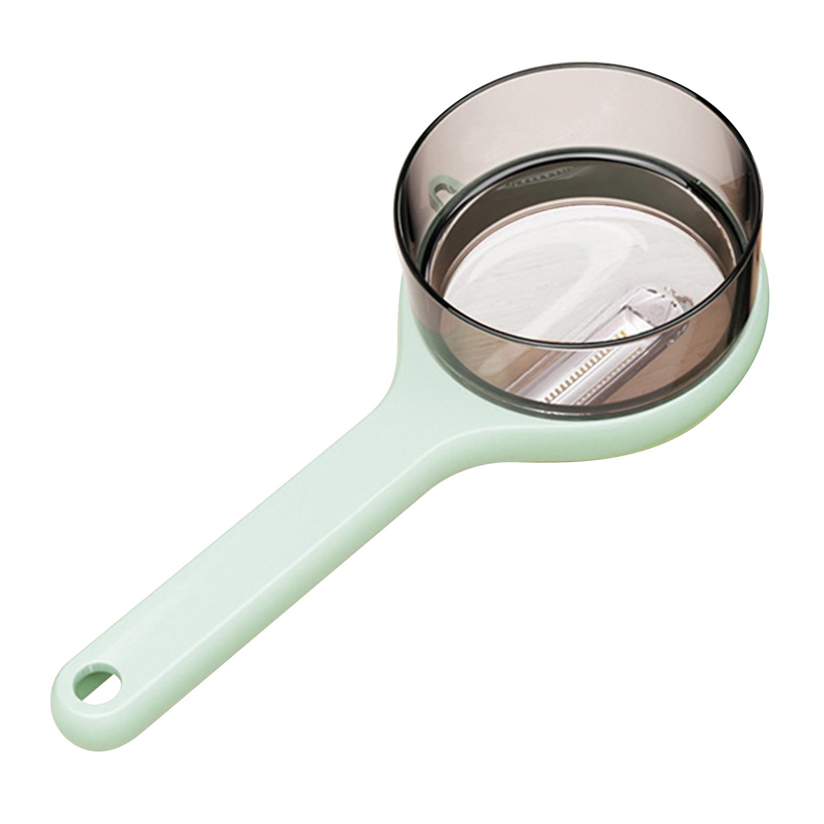 

Многофункциональный нож для чистки овощей с ящиком для хранения, ручной нож для чистки яблок, портативные овощечистки для картофеля, кухонные принадлежности зелёный