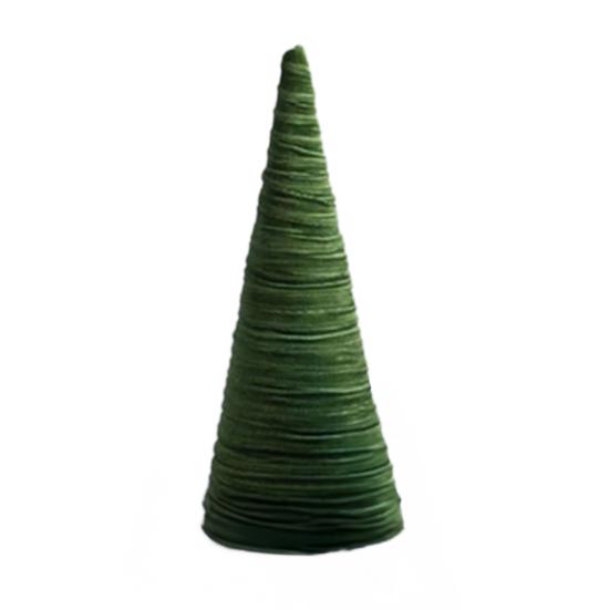 Velvet Christmas Cone Tree Decorations Christmas Flocked Tree Table Centerpiece