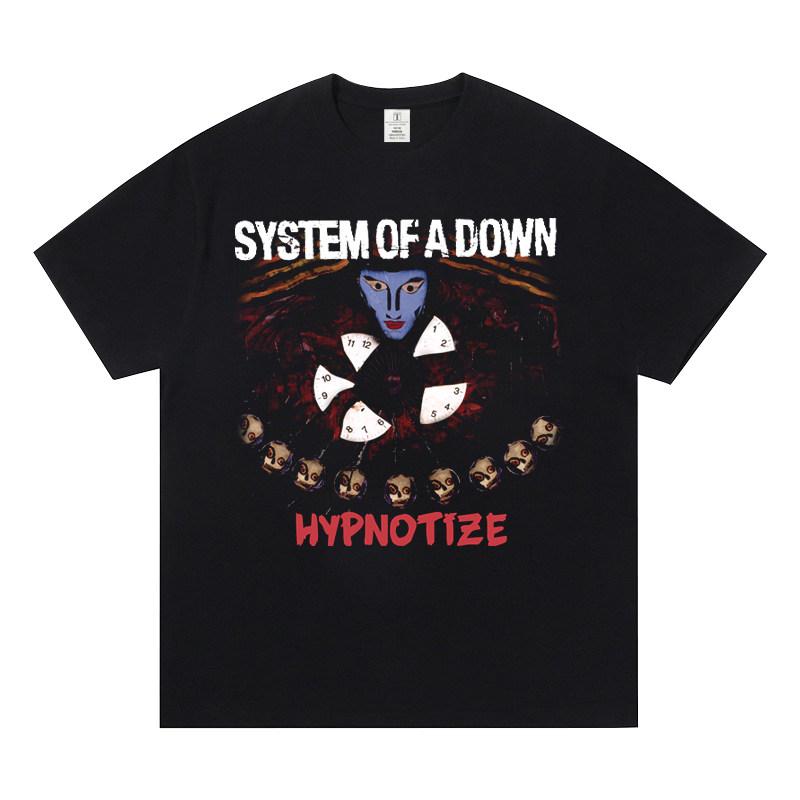 System of A Down - Collapse of The System Band Short-sleeved T-shirt - World Rock, European and American Metal Jacket
