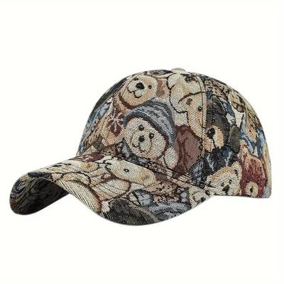 Retro Cartoon Couple Baseball Cap, Lightweight Adjustable Sun Hat