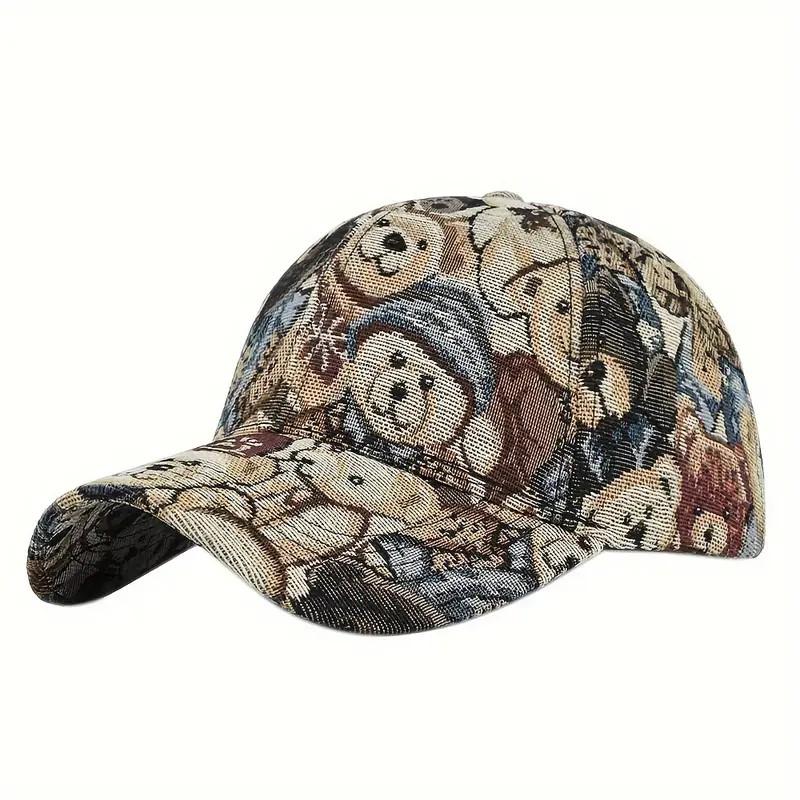 

Retro Cartoon Couple Baseball Cap, Lightweight Adjustable Sun Hat Adjustable