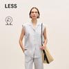 LESS Loose Lapel Sleeveless Shirt