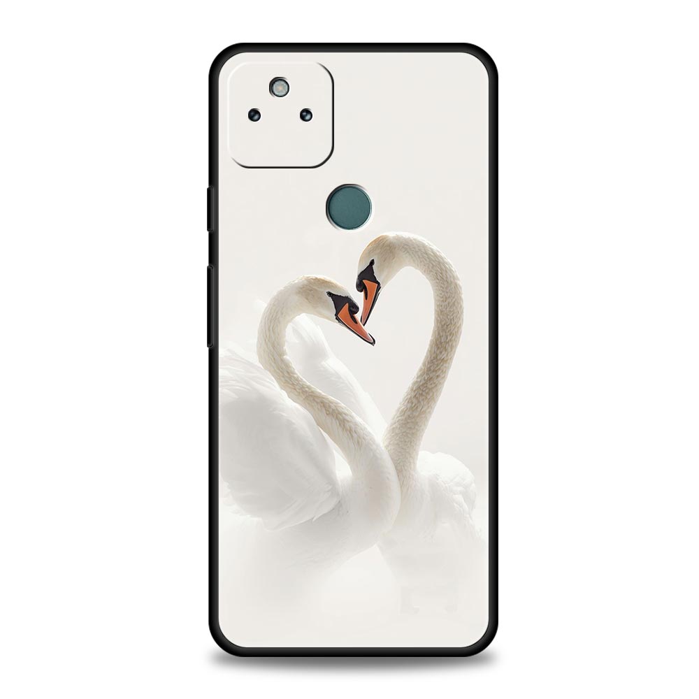 

Чехол для телефона Google Pixel 10 9 8 7 6 7A 6A Pro Ударопрочный Мягкий ТПУ 10 9 Pro XL Корпус Capas Сумка Элегантный Дизайн Белого Лебедя Pixel 6A