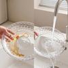 Plastic Fruit Bowl for Kitchen Counter Detachable Draining Pedestal Serving Plate Snack Dish Dessert Food Tray Tableware