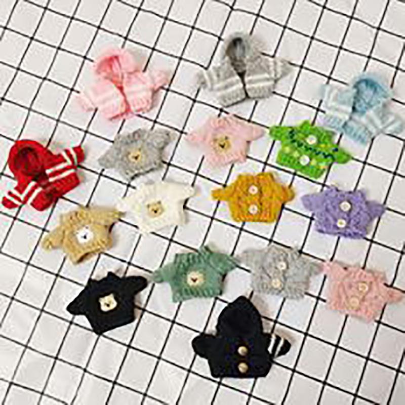1Pc Outfit Accessories For Labubu Idol Dolls Sweater Closure Pants Clothing Diy Kid Gift 15Cm Cute Mini Plush Doll'S Clothes