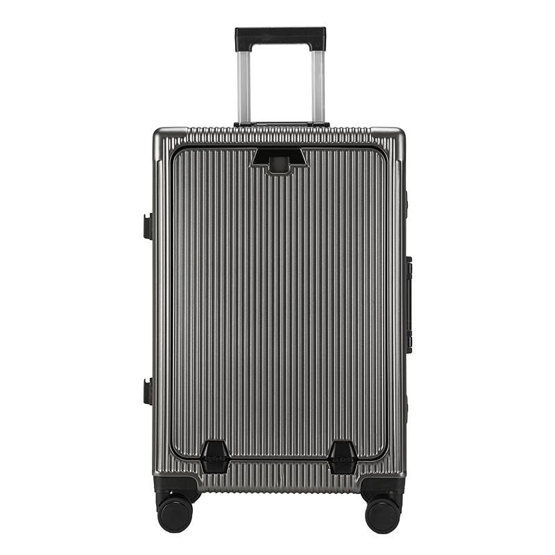 Smart Carry-on Luggage with Integrated Cup Holder & Phone Stand