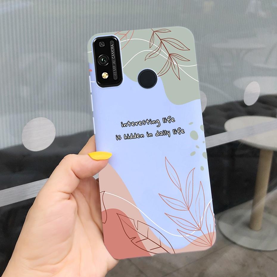 For Honor 9X Lite JSN-L21 Phone Case Honor 9X STK-LX1 Lovely Printing Macaroon Silicone Soft Cases Cover For Honor9X 9 X Lite