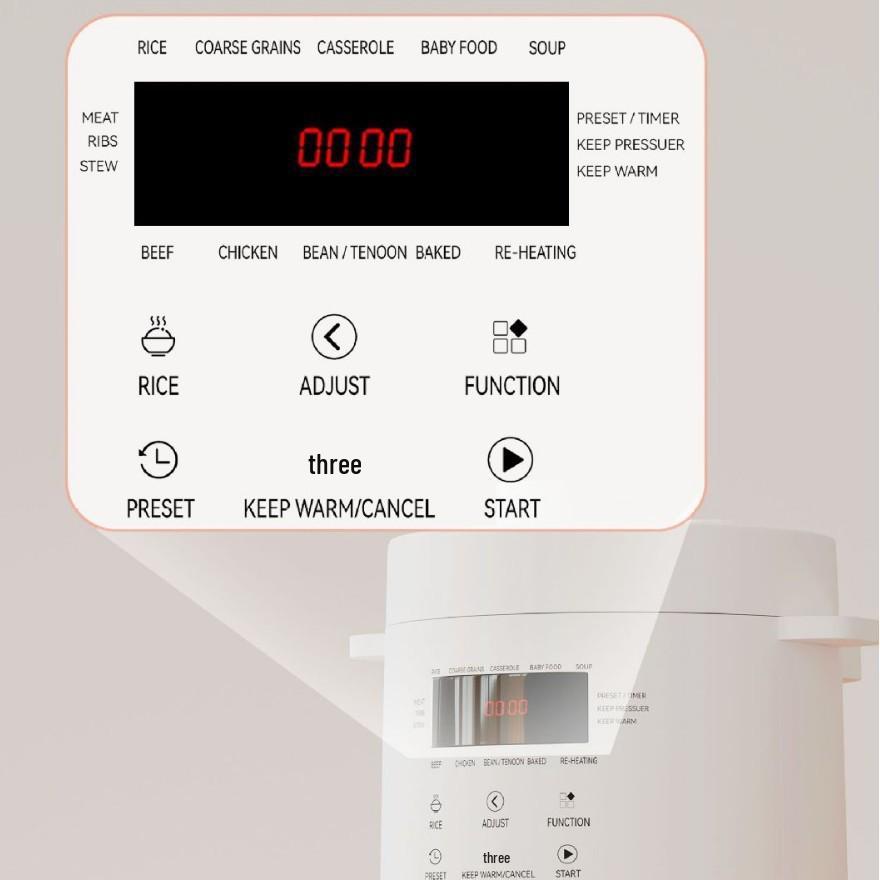 Intelligenter 3L Elektrischer Schnellkochtopf: Multifunktionaler Hochdruck-Reiskocher
