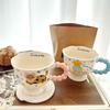 Creative Cute Household Water Cup Goblet Mug Cartoon Milk Cup High Value Ceramic Cup Couple