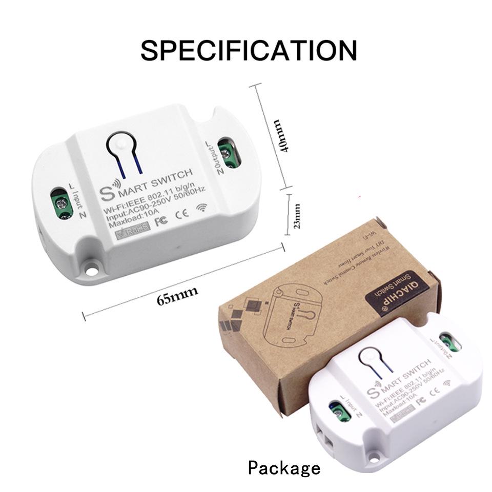 Tuya Smart WiFi No-Wiring Retrofit Light Switch with Remote Control