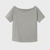 Casual One-Shoulder T-Shirt - Celebrity Style, Loose Fit, Short Sleeve