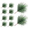 24pcs Christmas Tree Decorations Artificial Pine Picks Festive Ornaments For Xmas Crafts Centerpieces Party Supplies