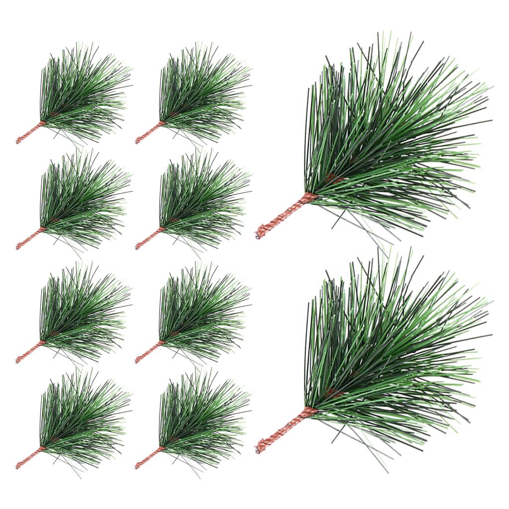 24pcs Christmas Tree Decorations Artificial Pine Picks Festive Ornaments For Xmas Crafts Centerpieces Party Supplies
