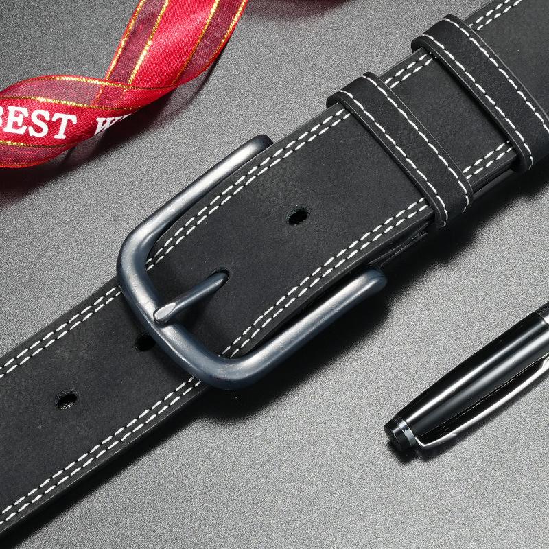 

Belt Belt Car Wire Black Men and Women s Needle Buckle Punched Leather Belt 120cm