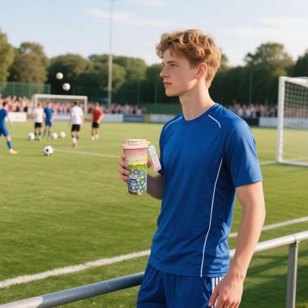 500ml Coffee Cup Double-layer Vacuum Mug Portable Insulated Mug Travel