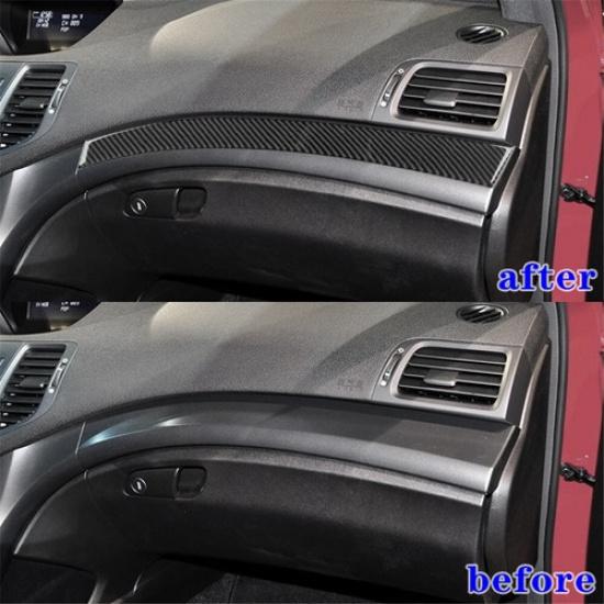 Carbon Fiber Interior Passenger Side Dashboard Cover Trim For Acura TSX 2009-14