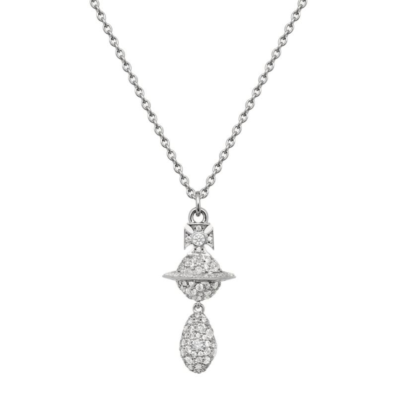 

Vivienne Westwood Ball Shape Design Metal Necklace Women necklace Silver 630203H9-02P102 Basic Packaging-Dust Bag+Box