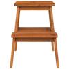 VidaXL Tabouret-escabeau 2 marches 40x38x50 cm Bois d'acacia solide, escabeau, tabouret de bain, escabeau 2 marches en bois 153333