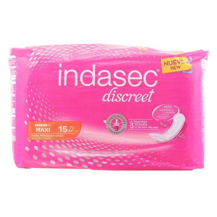 INDASEC compresas maxi 15 uds