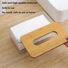 Tissue Clear Box Napkin Household Transparent Rectangular Transparent Table Tissue Wooden Modern Desktop Creative Box  Holder