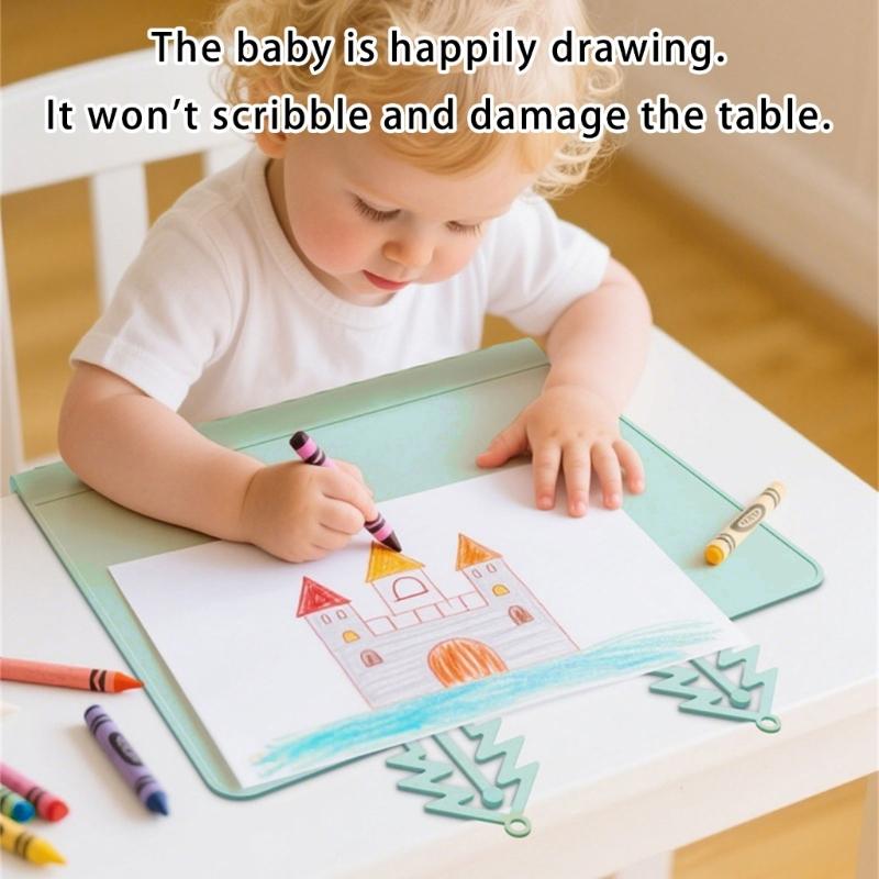 Baby Feeding Pad Reusable Kids Placemats Food Grade Silicone Tablemats Washable Dinner Placemat for Toddlers Newborn