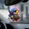Cartoon Cute Battle Little Yellow Chicken Pattern Pendant For Decoration Car