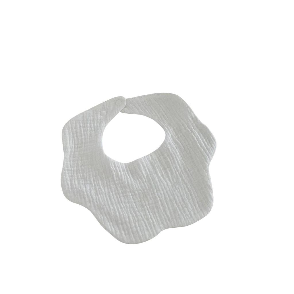 Japanese Style Waterproof Baby Bib - Cartoon Design, Pure Cotton, Ideal for Newborns