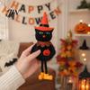 High-quality Halloween Figure Plush Pom Hanging Decoration, Pumpkin/Ghost/Black Cat/Witch Doll Creepy Witch Ornament for Tree, Porch, Window