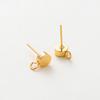10Pcs 14K/18K Gold Color Plated Brass Ear Stud with Hoops Earring Hooks for Jewelry Making DIY Earrings Accessories Supplies