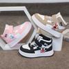 Boys' Sports Shoes Children's Soft-soled High-top Board Shoes 2025 Spring and Autumn New Girls' Casual Shoes Medium and Older Children's Running Shoes