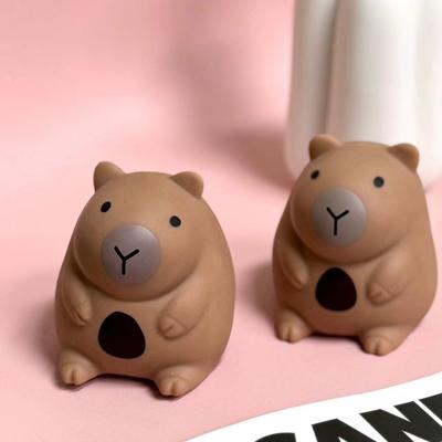 Cute Capibara Squeeze Toys Little Chubby Capybara Slow Rebound Release Squeeze Toy Kapibara Stress-relieving Mini Fidget Toys