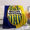 Hellas Verona FC Druck Flanelldecke, Hohe Qualität, Bequem für Alle Jahreszeiten, Heimdekoration, Wärme und Komfort