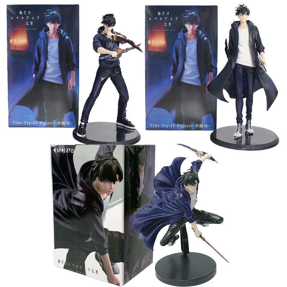 New Solo Leveling Sung Jinwoo Anime Figure Ore dake Level Up na Ken Shun Mizushino Anime Figurine Toy Decor Model Doll Toy Gift