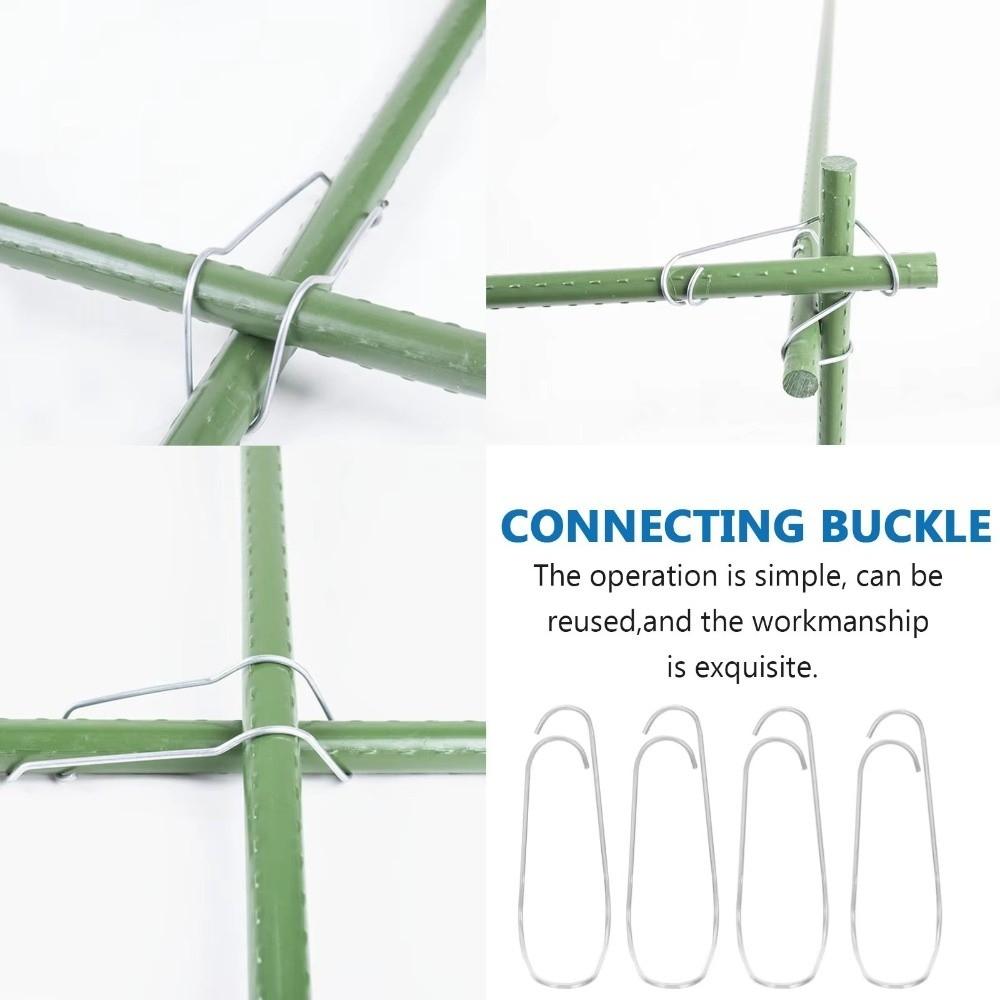 30Pcs Iron Climbing Pipe Support 11/16/20 MM Plant Connector Clip Fixing Clamp  Greenhouse