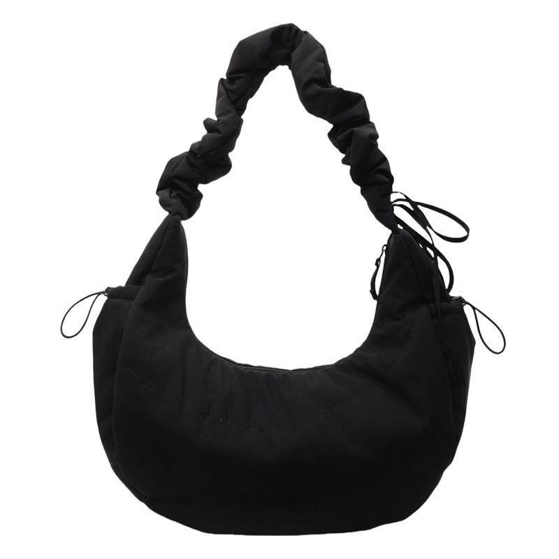 Gefaltete Knödeltasche Damen Sommer neu trendige Mode leichte Wolkentasche lässige Pendler Achsel-Umhängetasche