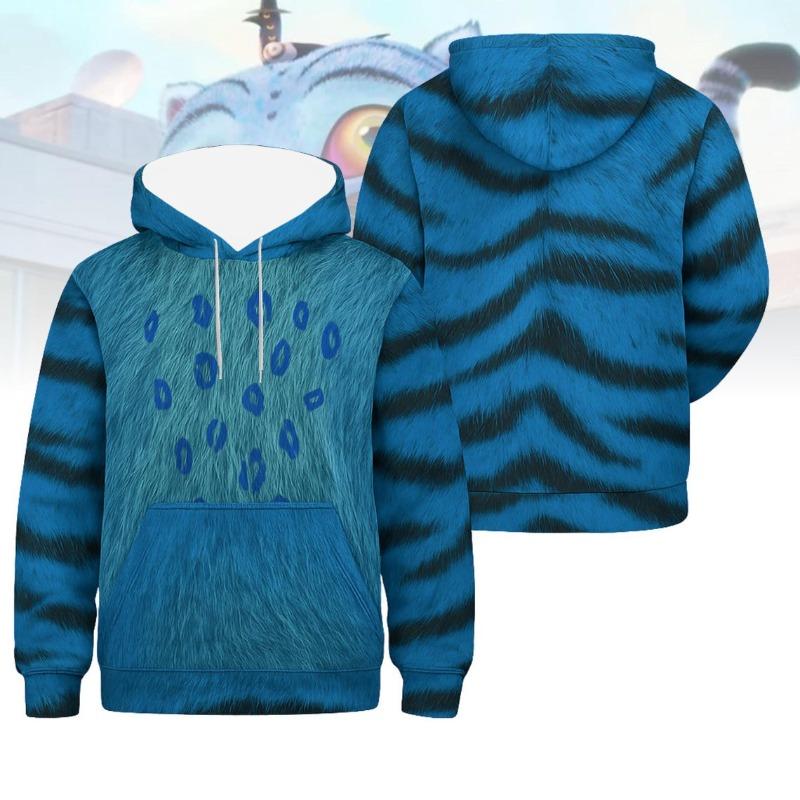 Women's Derpy Printed Hoodie for Autumn Winter KPop Demon Hunters Inspired Cozy Pullover for Daily Wear & Street Style Outings