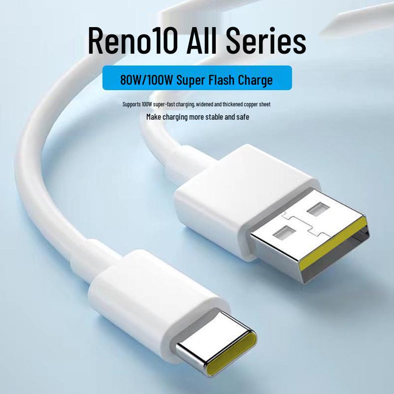 Fast Charging Dual Type-C Data Cable for Oppo - Available in 1m, 1.5m, and 2m Lengths.