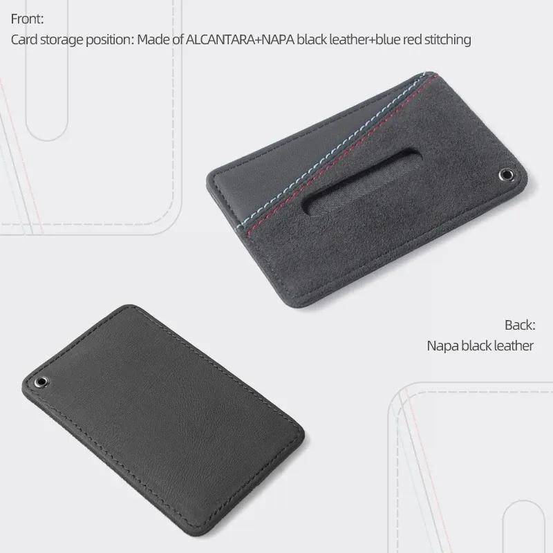 Betterhumz For BMW F10 F20 F30 E60 E61 E90 G20 G30 E70 E71 Made of Alcantara Car Smart Card Key Case Cover Holer Fob Accessories