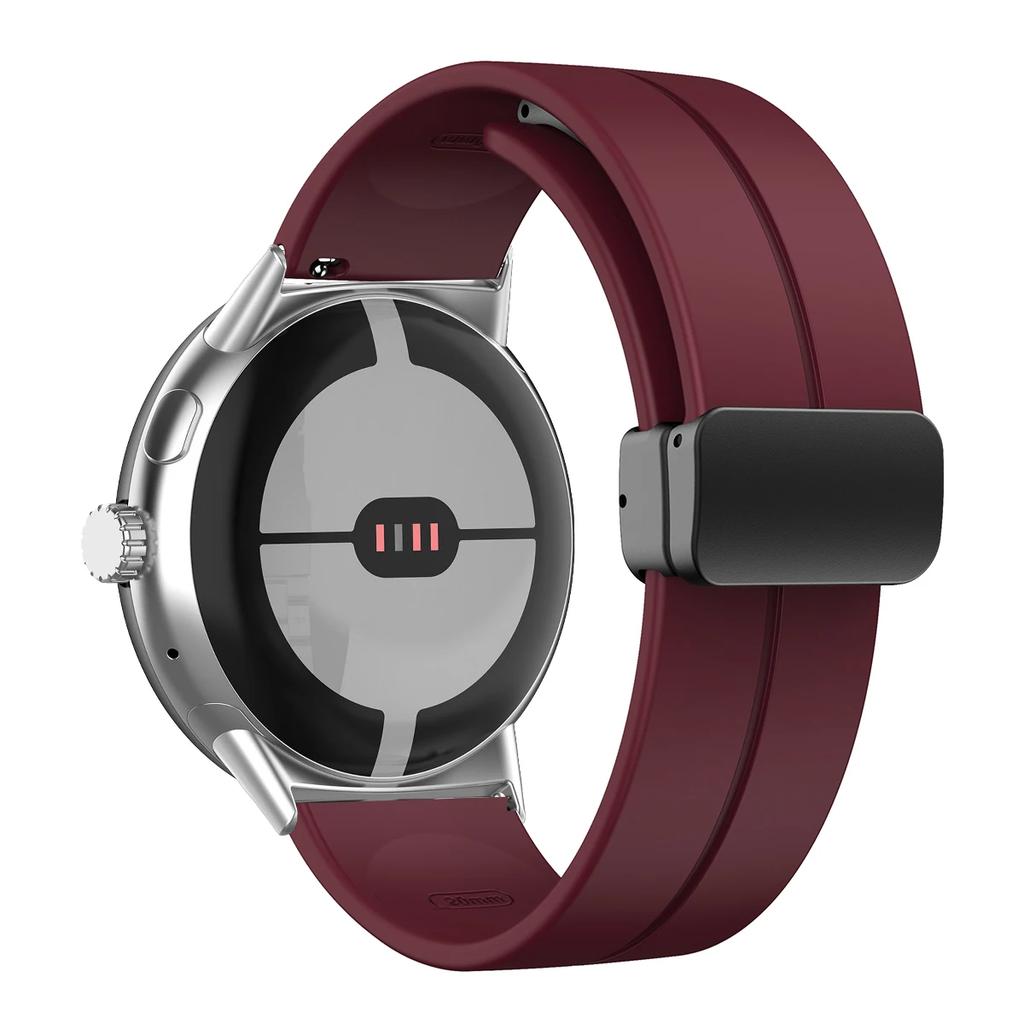 NEW Silicone Strap for Google Pixel Watch 3 45mm Band for Google Pixel Watch 1 2 3 41mm Magnetic Wristband Bracelet Accessories