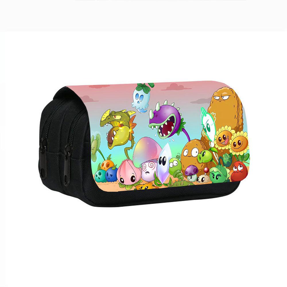 Plants Vs. Zombies Double-Layer Pencil Case for Students