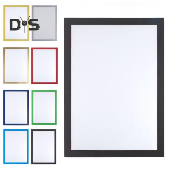 Moldura magnética para fotos, suporte para fotos autoadesivo, tamanho A3/A4, porta-documentos, moldura de exibição para parede, porta, janela, geladeira