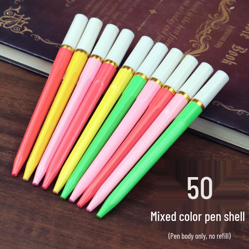 Vintage Shanghai Red Ballpoint Pen Refill with Copper Tip, Blue Ink 0.7 - Ideal for Teacher's Corrections.