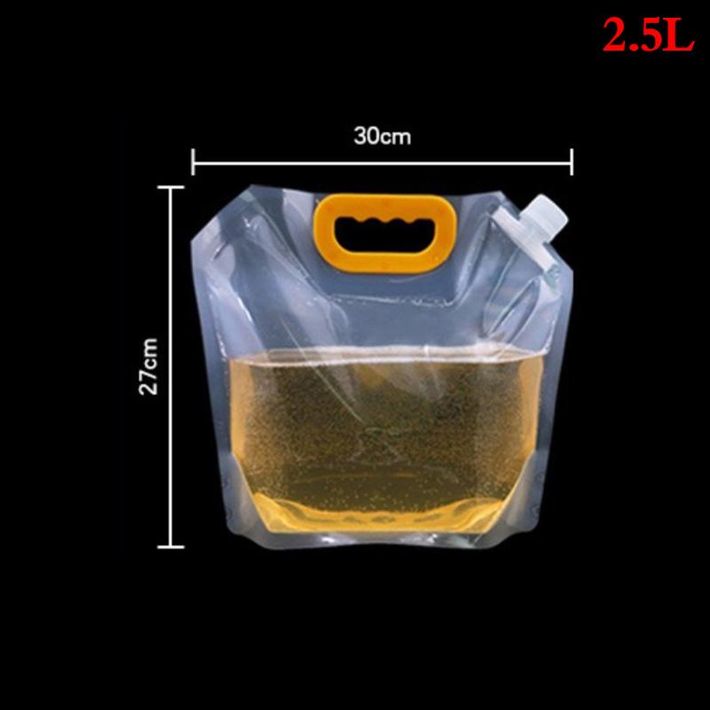 

1 шт. 1/1,5/2,5/5/10 л многоразовые прозрачные пакеты для питья, фляжки для напитков, сумка для ликера M（2.5L）