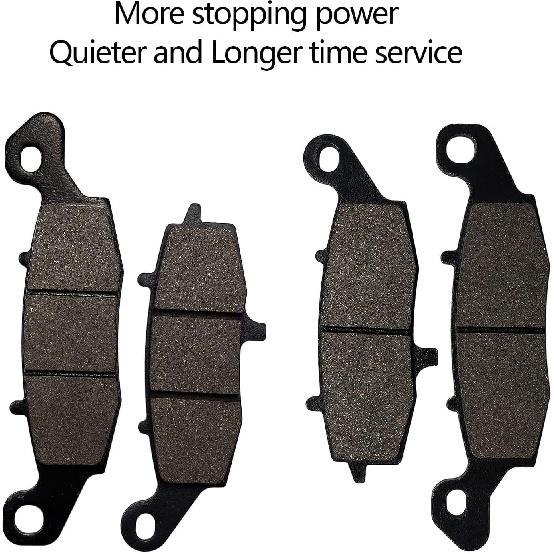 Brake Pads Front and Rear Raplacement for Kawasaki Vulcan 1500 VN1500/Vulcan 1600 VN1600 Classic/Vulcan 1600 VN1600 Nomad/Vulcan 1700 VN1700/Vulcan
