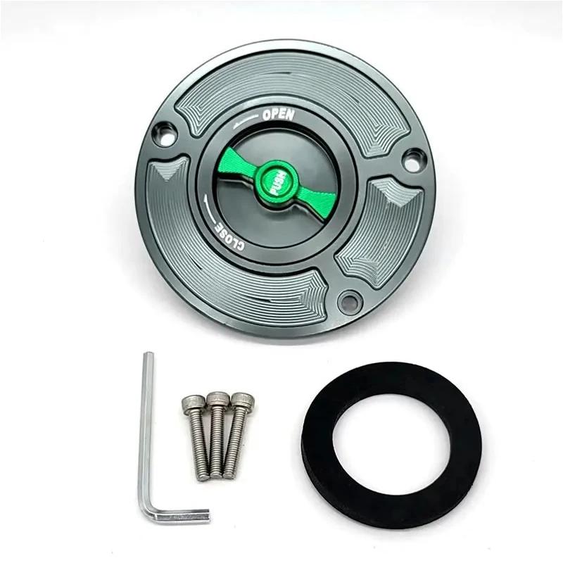 Motorrad CNC Tankdeckel Abdeckung Für KAWASAKI ER6N ER6F ER650 ZZ1400 ZX14R Z650 NINJA650 Z800 Z1000 ZX6R ZX1000S/SX
