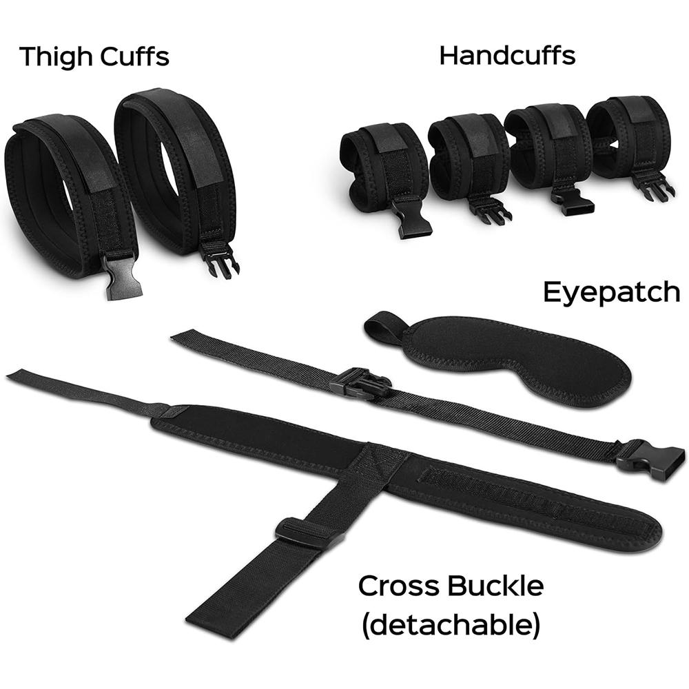 Bondage Strap Wrist Thigh Cuffs  Restraints Open Anal Sex Toys Women Obedience Slave Sex Blindfold Couples SM Games