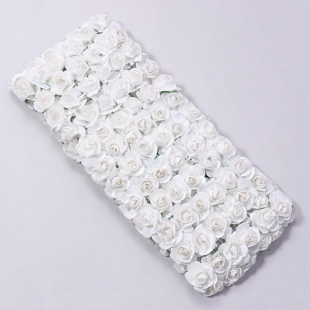 144PCS Mini Fake Flower Bouquet 2CM Paper Rose Bouquet Party Decorations